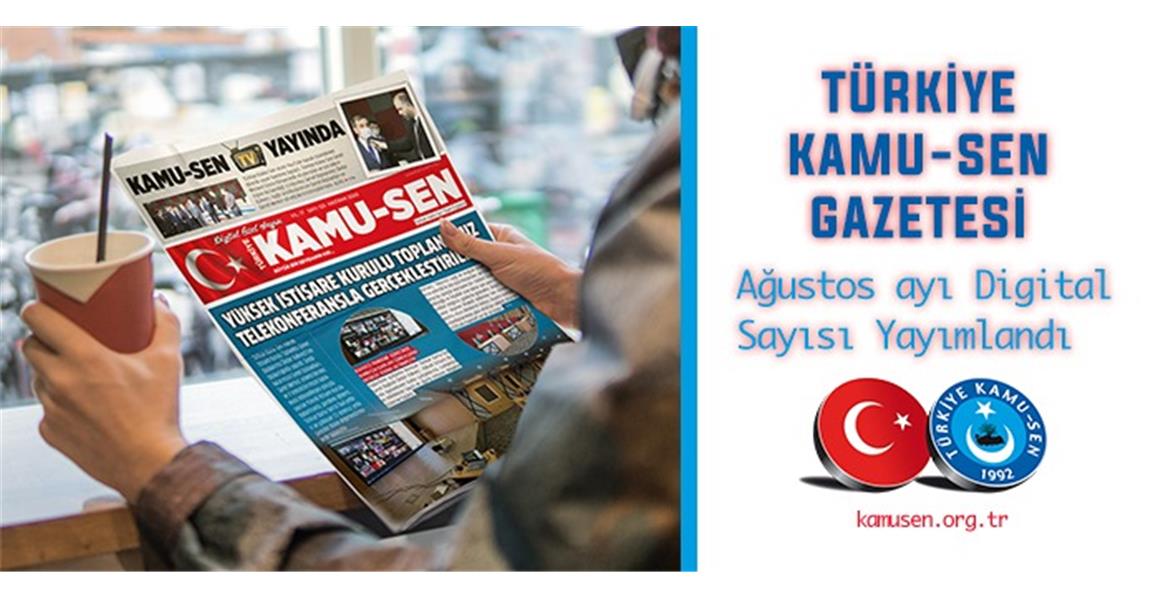 AĞUSTOS GAZETEMİZ YAYINLANDI